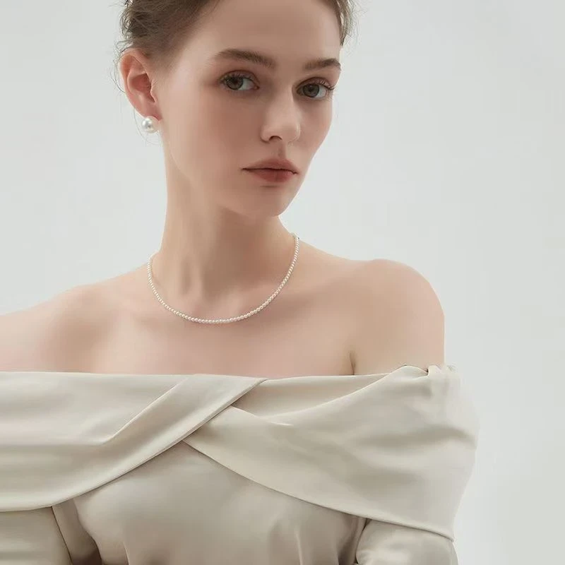 925银  项链潮流高级气质 海贝珠、小米珠链轻奢