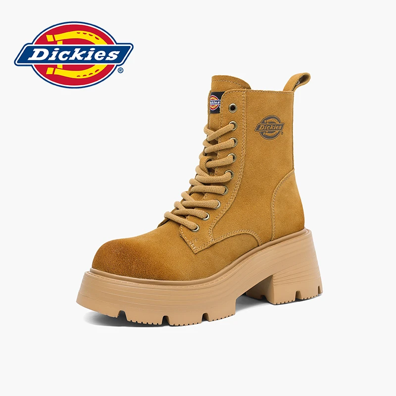 Dickies高帮马丁靴女款新款时尚潮流经典加绒英伦风靴234W50LXS16