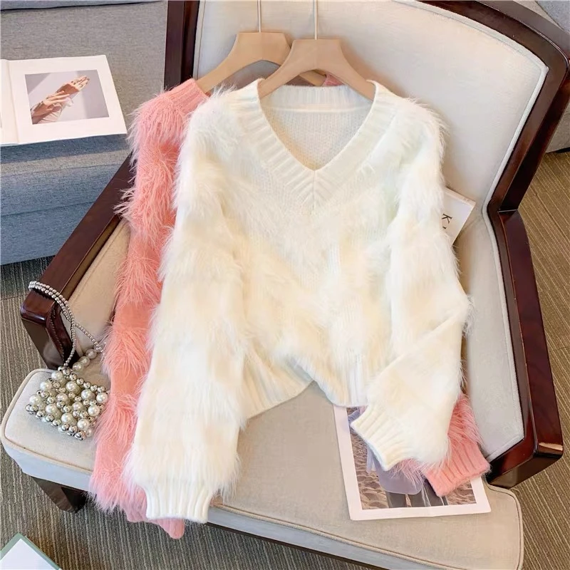 【编号171-180】2025新款女装时尚宽松百搭气质显瘦显高套头毛衣女