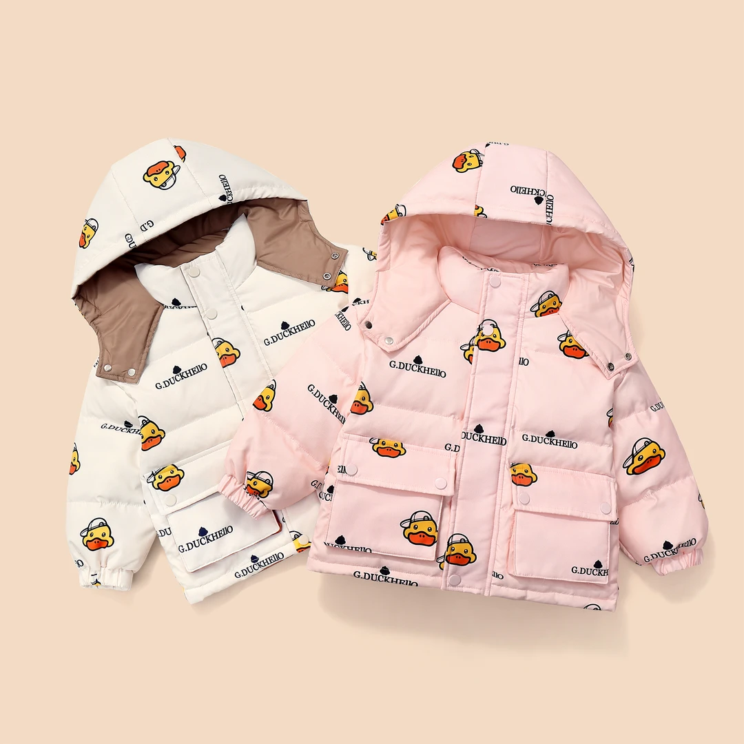 (拍一发二）小黄鸭极寒黑金系列羽绒服男童女童加绒加厚冬季外套