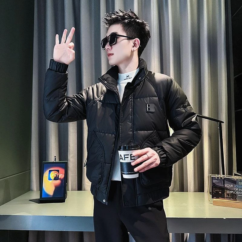 2024新款工装棉衣外套上衣时尚高级感秋冬季夹克轻熟口袋简约棉服