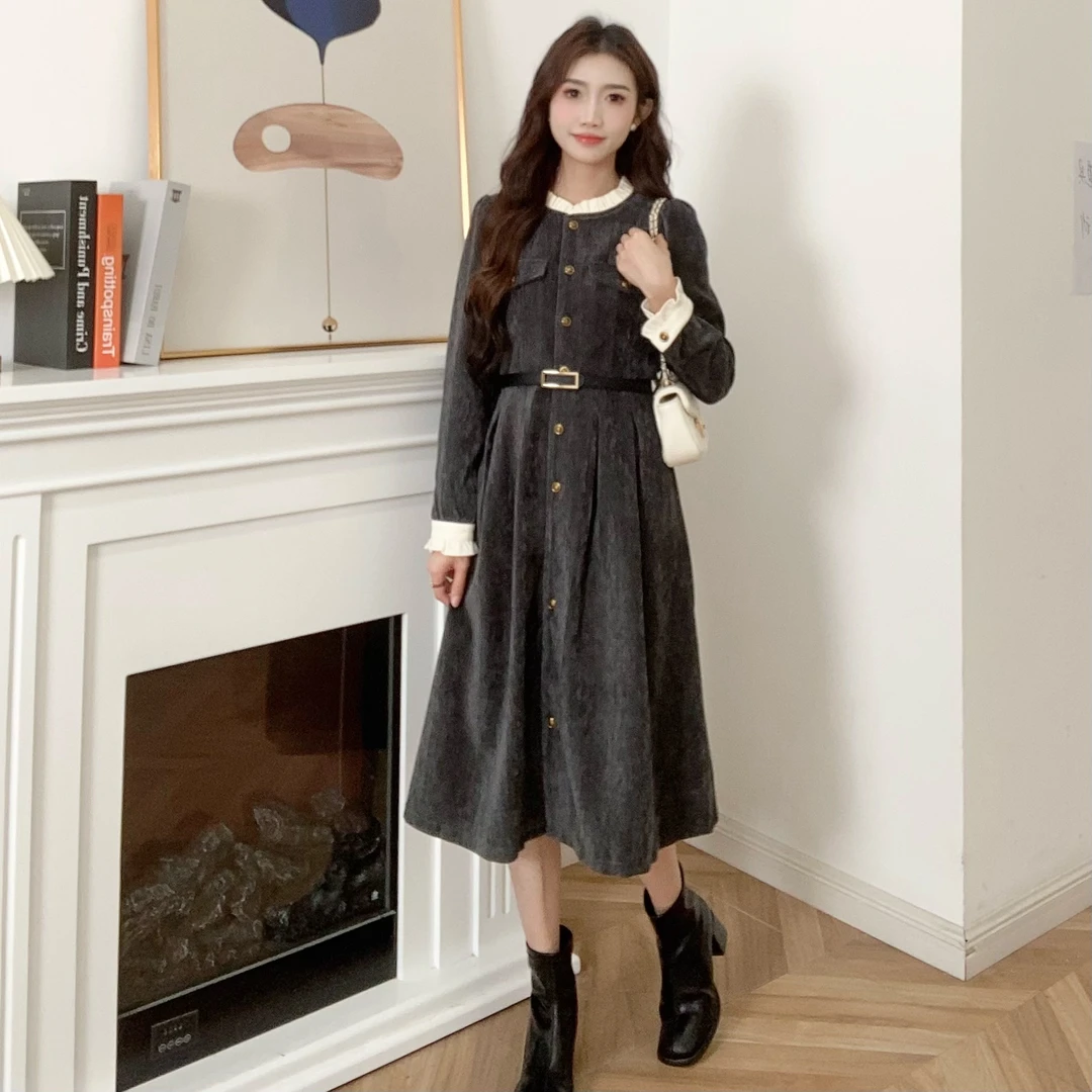 IEF/爱依服【小个子】连衣裙2025秋季新款韩版通勤气质连衣中裙