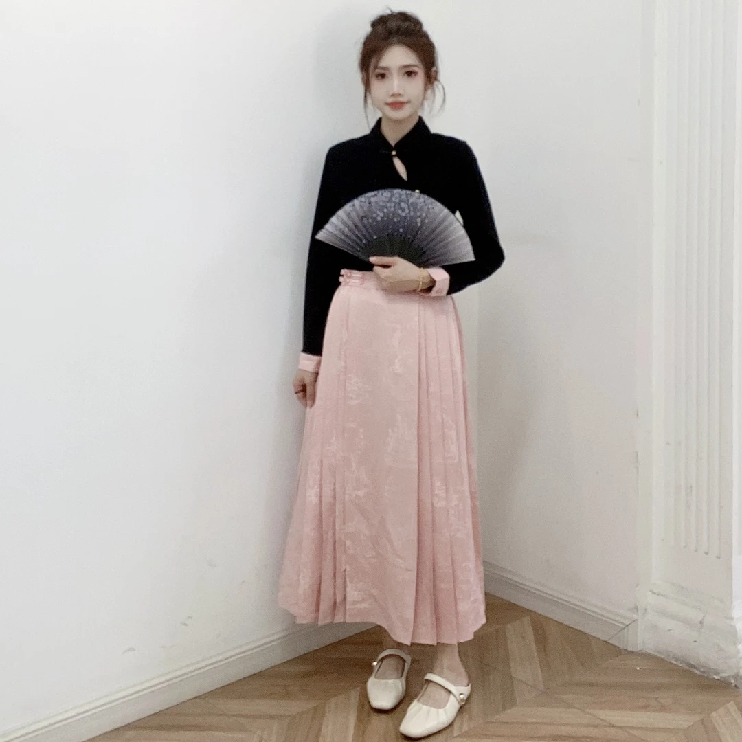 IEF/爱依服【小个子】套装2025秋季新款新中式优雅气质上下套裙