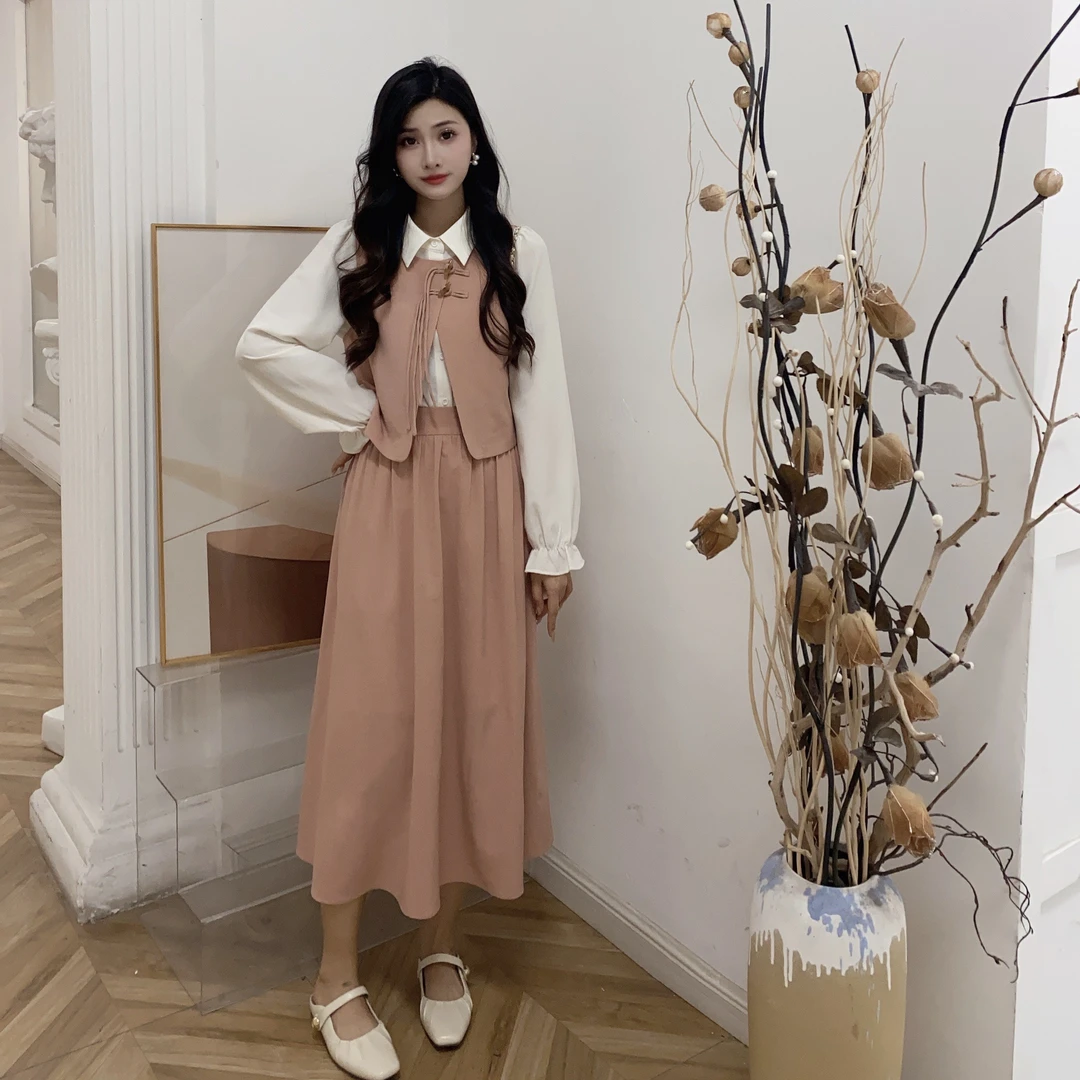 IEF/爱依服2025秋季新款时尚新中式【小个子】百搭显瘦上下套裙