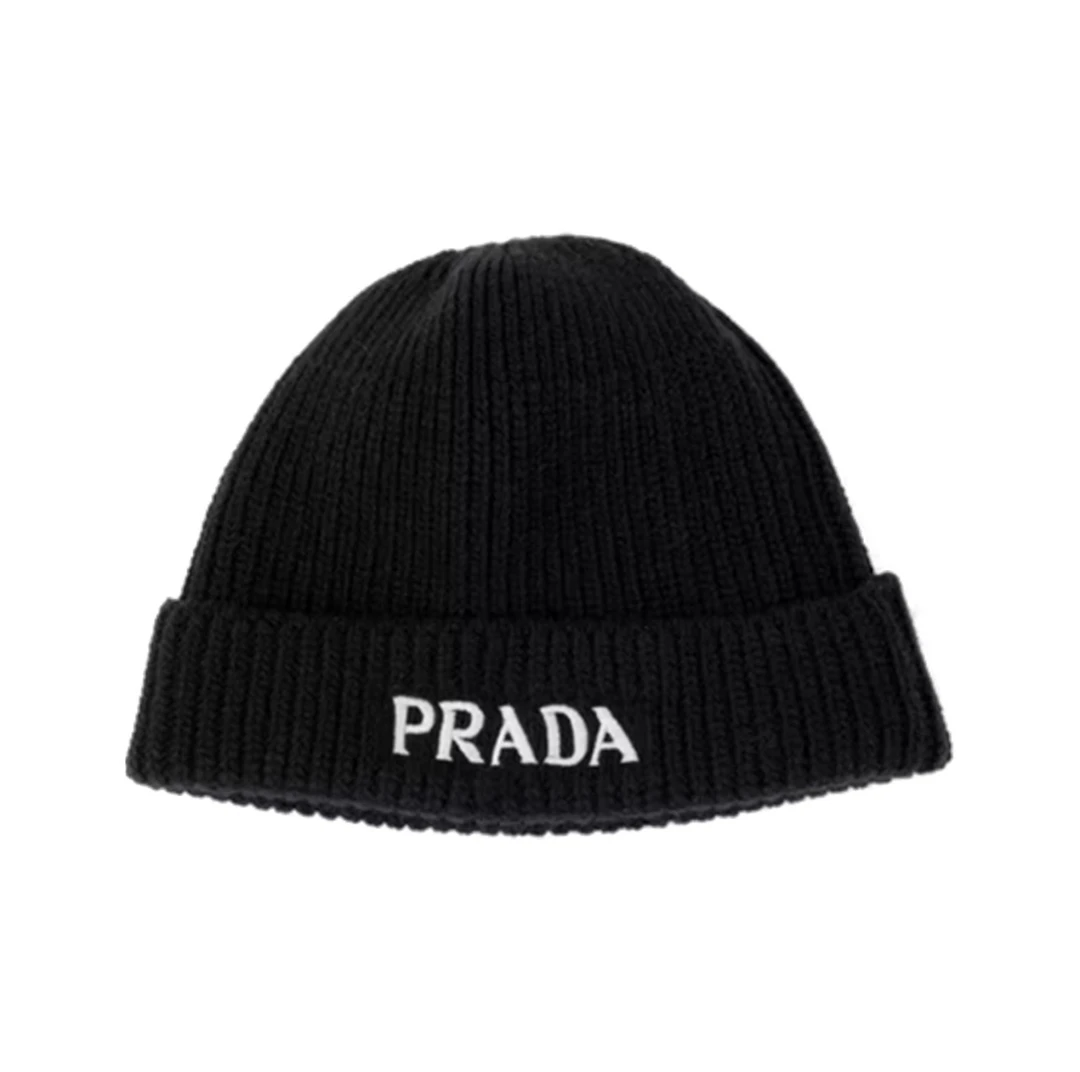 全新未使用 Prada/普拉达 刺绣冷帽 男女同款休闲经典