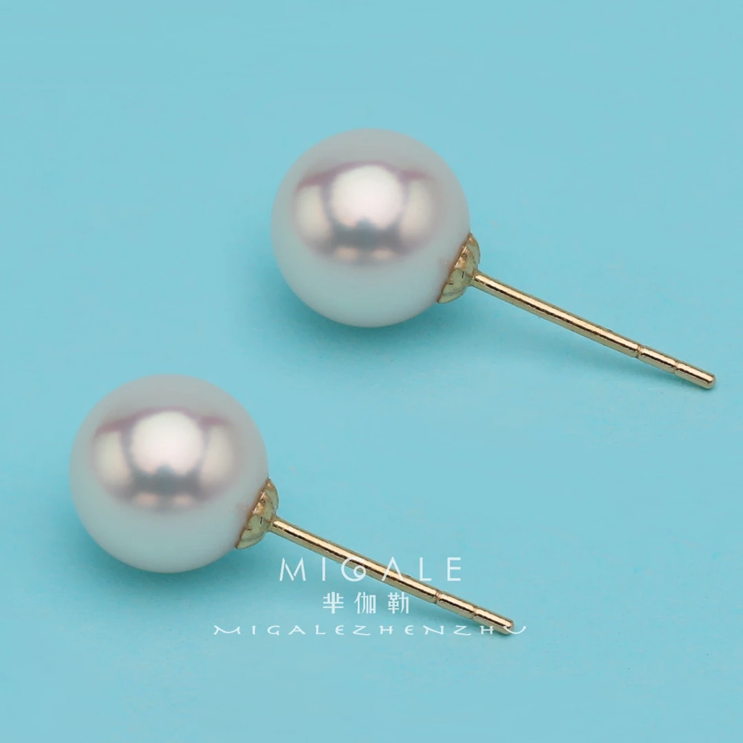 18K海水新货天女珠光珍珠耳钉【破价福利！！】BN122