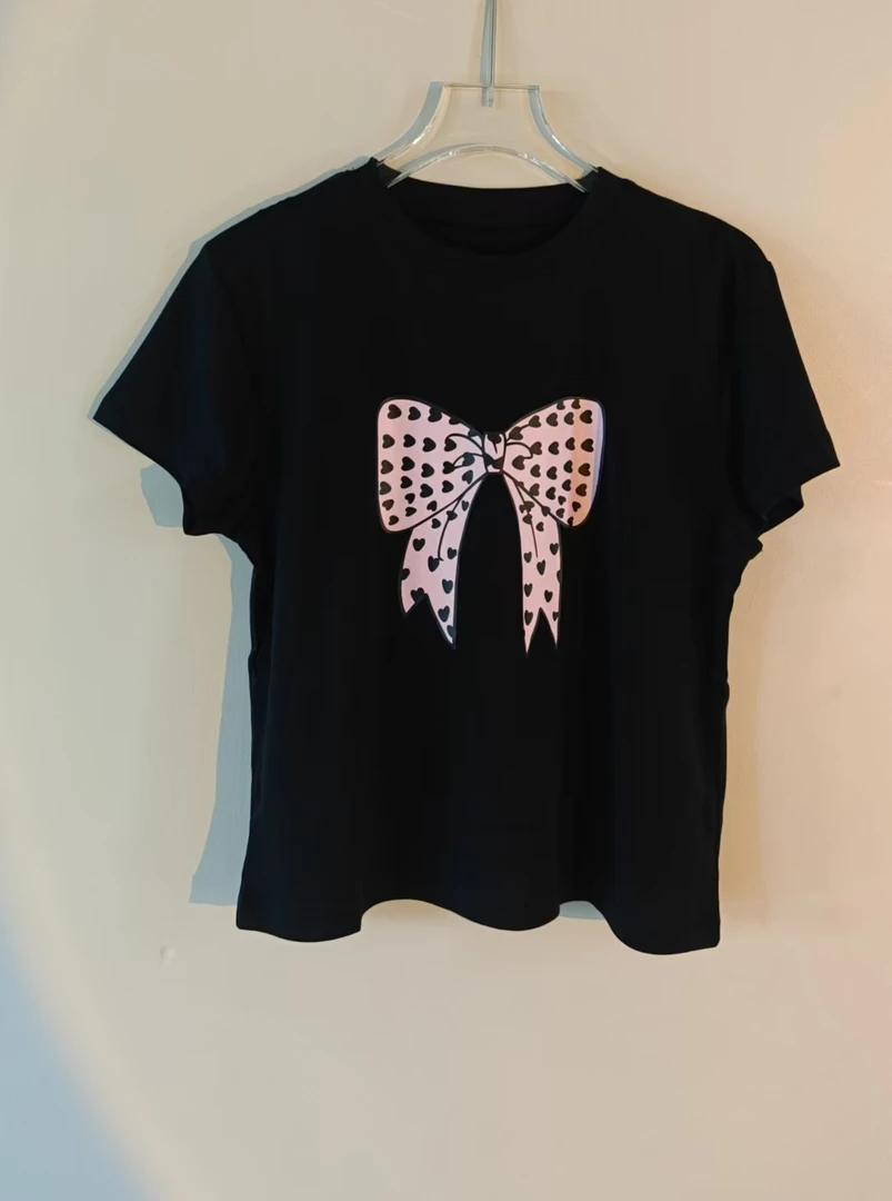 【济州岛】设计感波点蝴蝶短袖