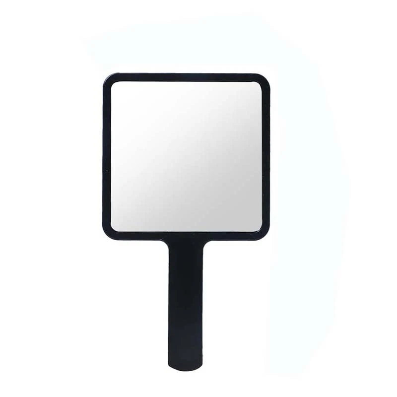 新款9*16手柄镜随身便携手持镜清透高清美妆镜塑料化妆镜小镜子