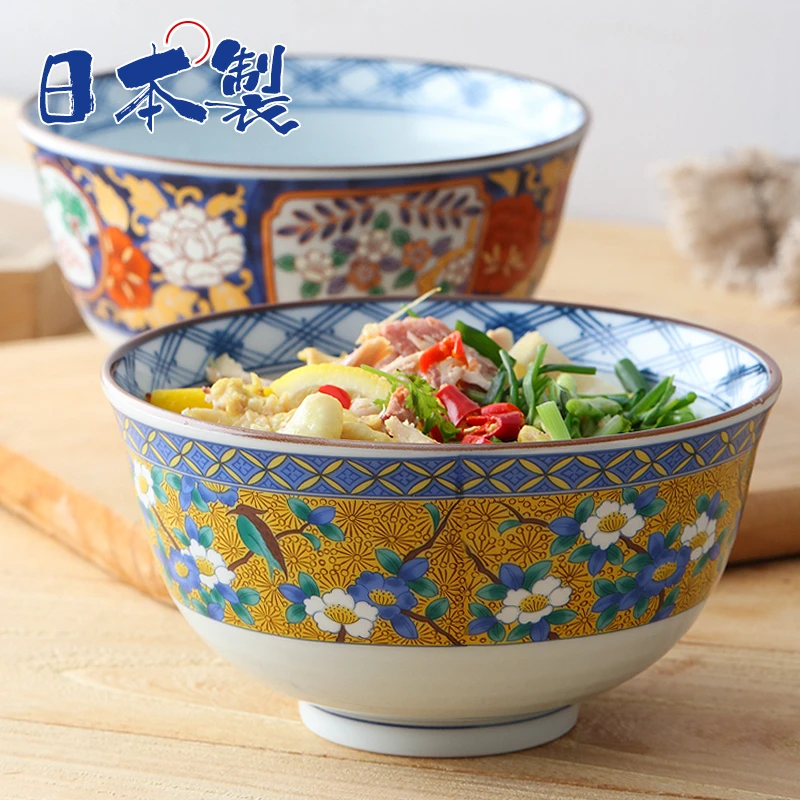 【单支】日本进口吾山窑古伊万里大丼碗16cm