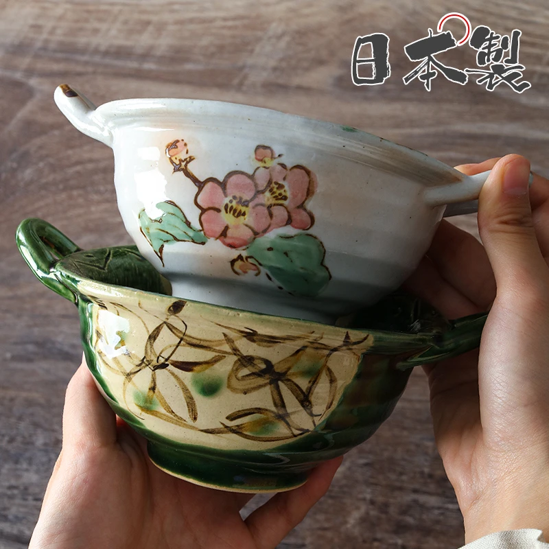 【单支】日本进口Bloom手绘唐草小钵(双耳)