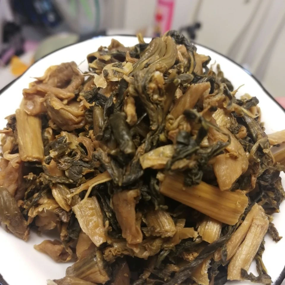 云南文山干酸菜拌凉卷粉凉米线炒酸菜饭开胃酸菜