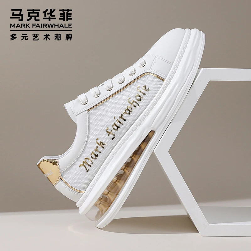 马克华菲百搭板鞋秋季流行潮鞋男2025新款休闲鞋爆款厚底增高鞋子