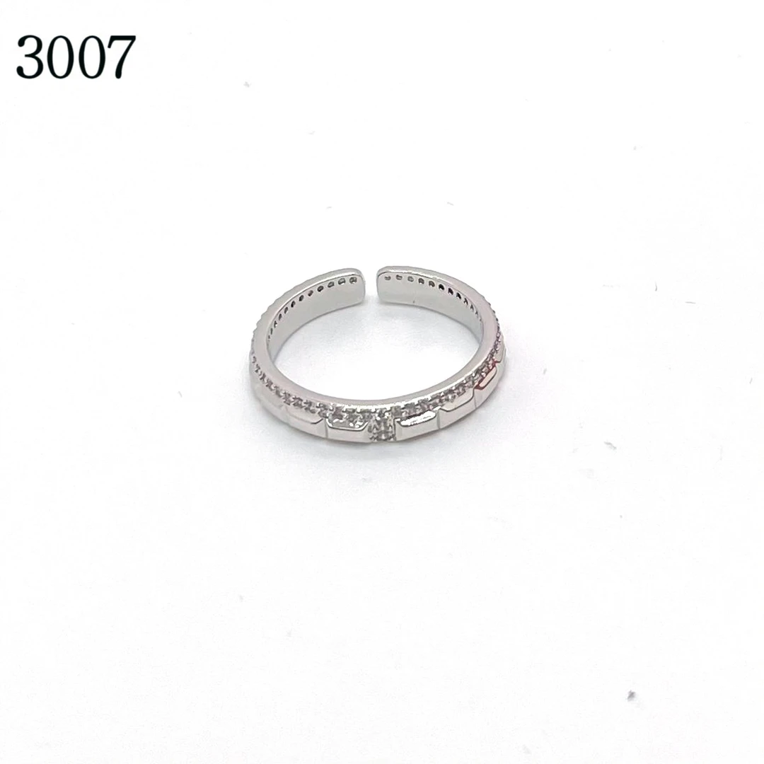 铜合金合成锆石戒指 气质轻奢时尚百搭戒指3007