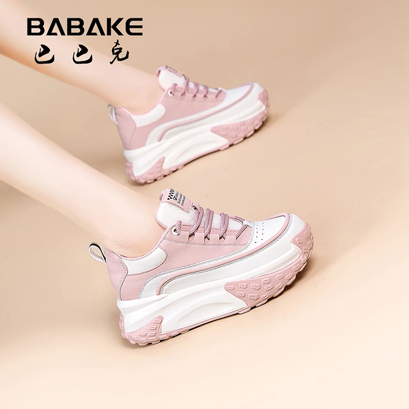 6CM厚底小白鞋女2025春夏新款休闲百搭小个子增高女鞋BBK9035