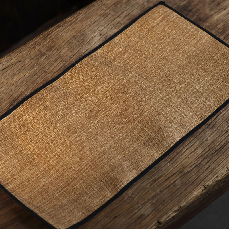 【咏善山头茶】草编防水茶席0.6m（CX01）