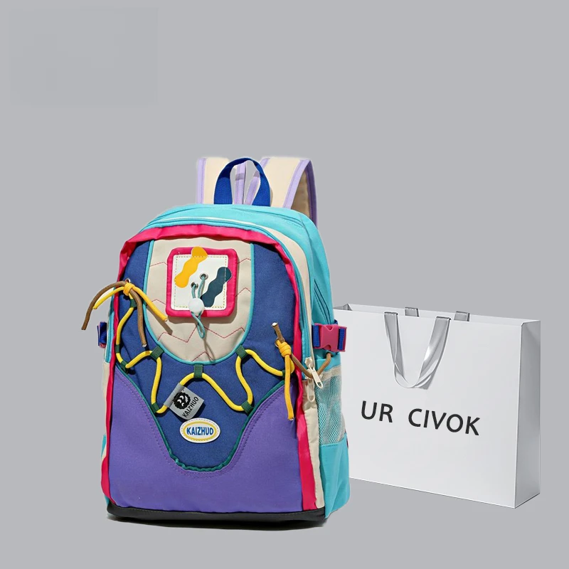URCIVOK可爱创意双肩背女2023新款学生电脑书包多功能大容量书包