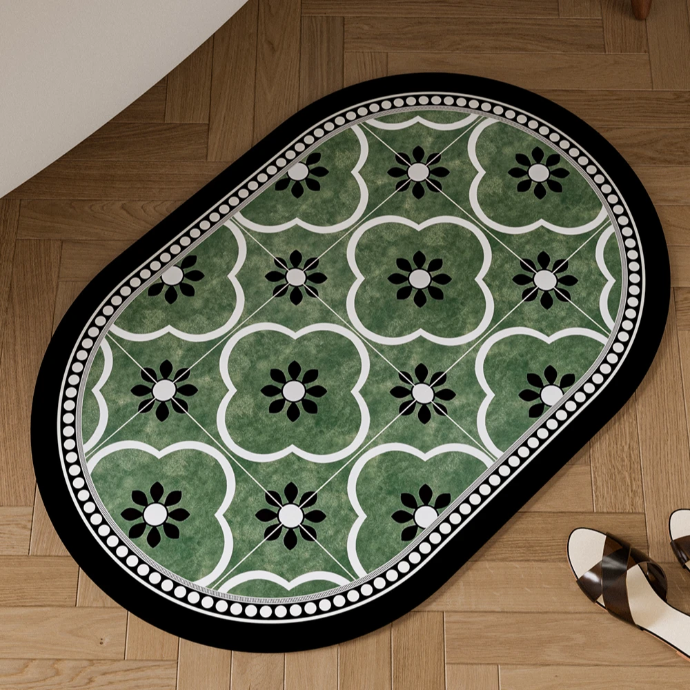 硅藻泥吸水地毯卫生间进门速干浴室卫浴防滑防摔地垫