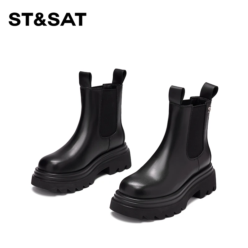 【夜静听风】星期六舒适百搭切尔西短靴2025年夏季新款SS331160C9