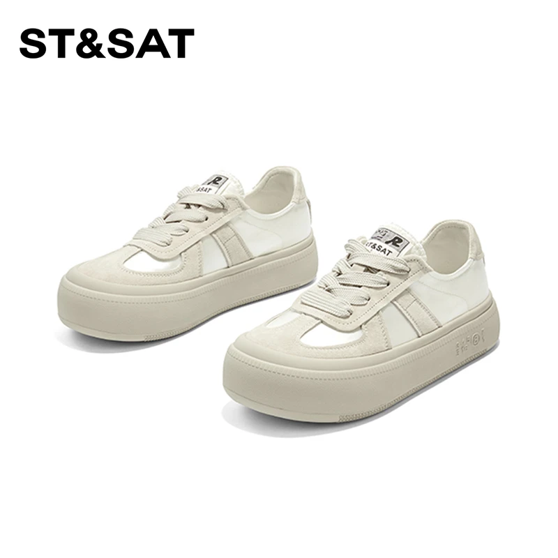 【卿本佳人】星期六新中式国风女鞋2025板鞋厚底时尚百搭SSC11125E3