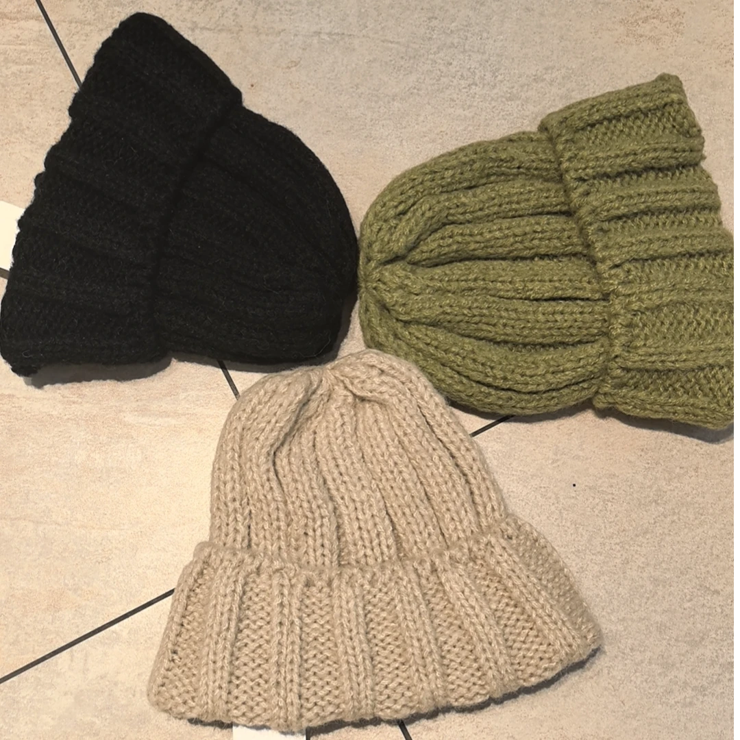 YT推荐 翻边三色帽