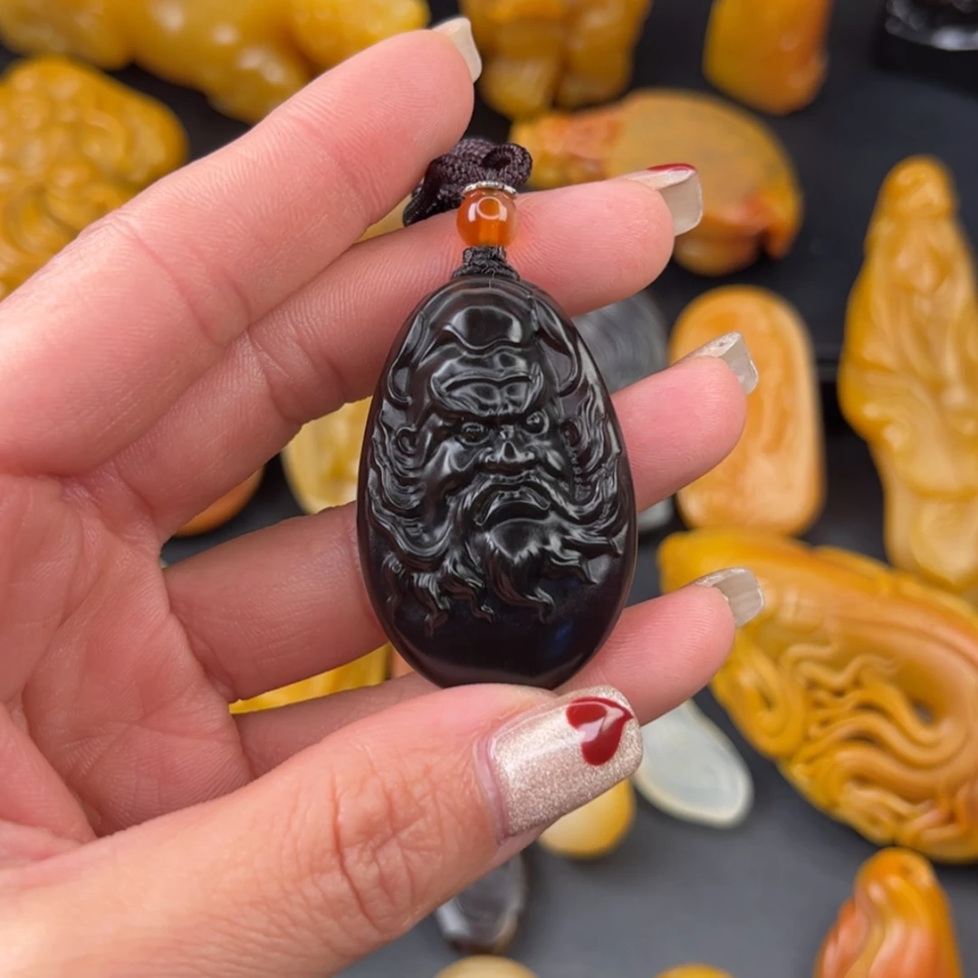 【闪购商品】石英质玉黄蜡石吊坠未镶嵌繁*