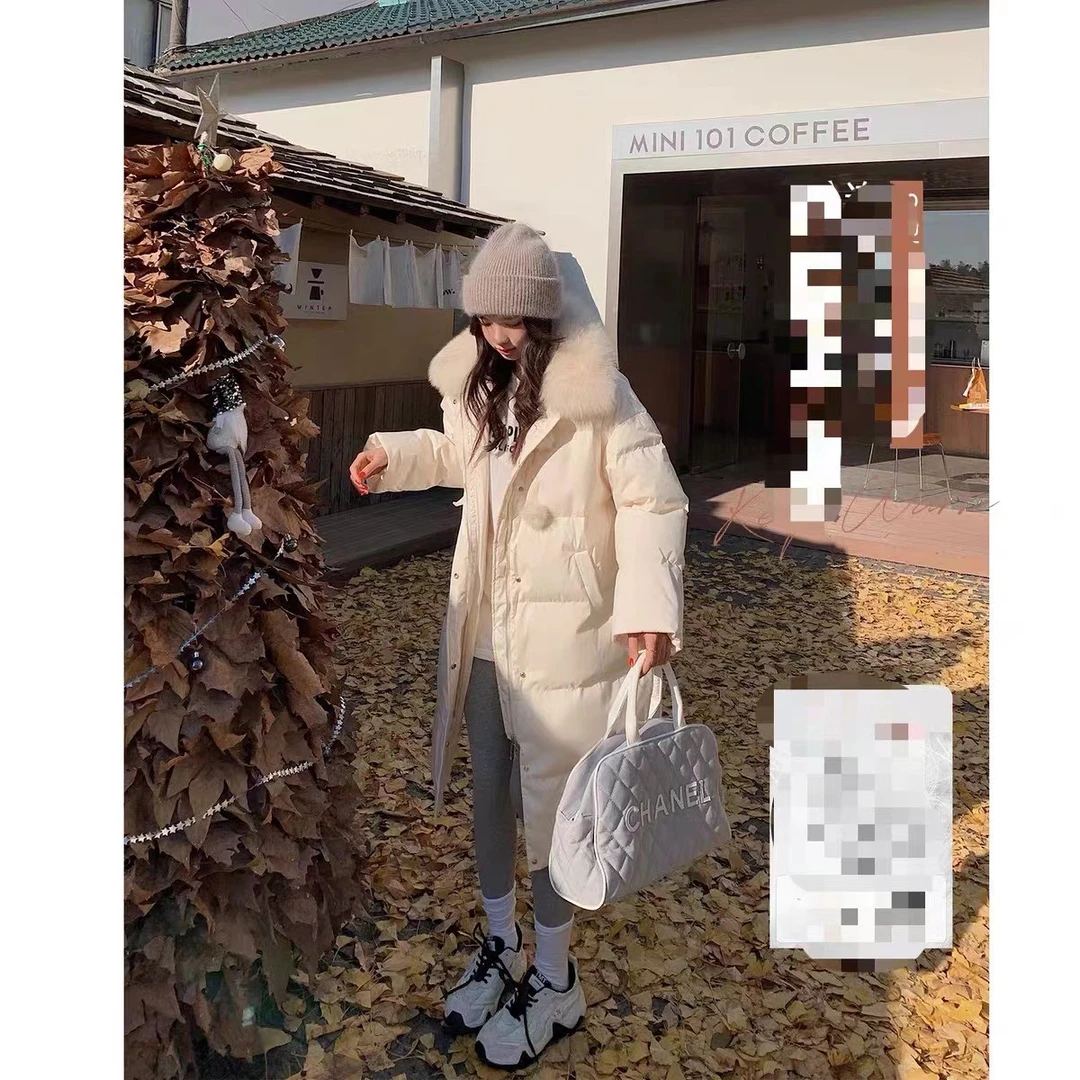 咪咪 C2C0887 胸前两粒毛球小扣毛领YR外套