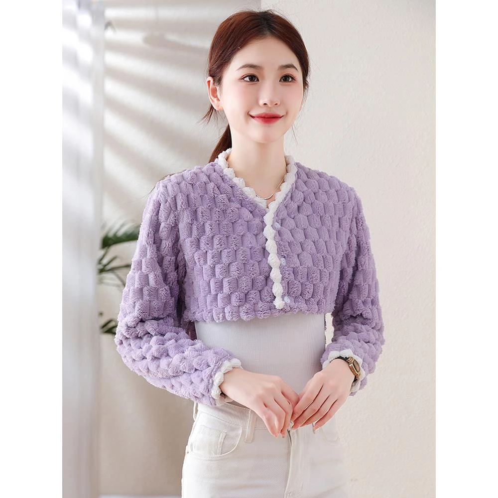 护肩女士产妇月子喂奶神器秋冬防寒睡觉保暖护肩颈椎坎肩长袖厚