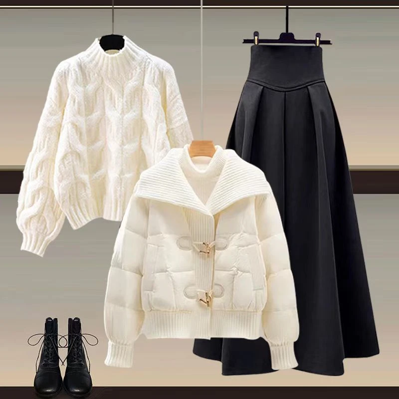 A2841-A2850女装外套毛衣休闲时尚百搭秋冬小香风气质洋气加厚