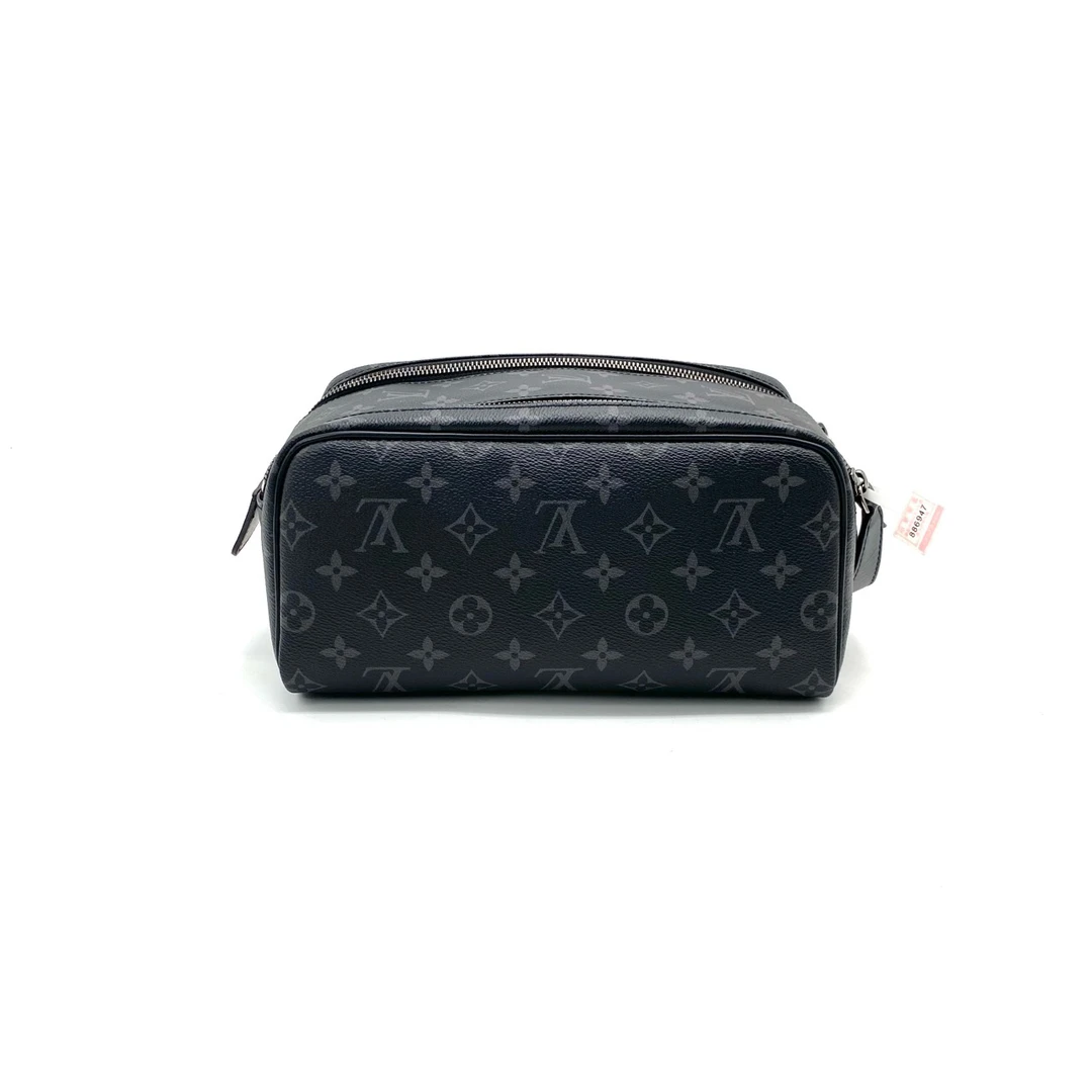 99新 LouisVuitton/路易威登 黑老花 DOPP KIT 盥 洗袋 尺寸28/15