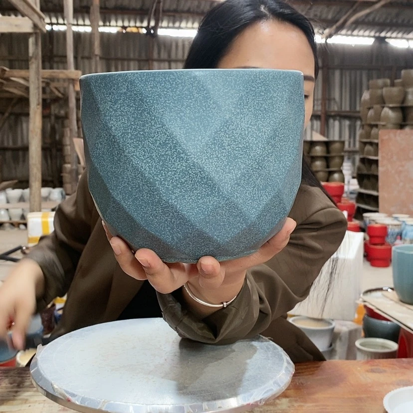 【闪购商品】陶瓷15cm以下绿钻石17×14一件