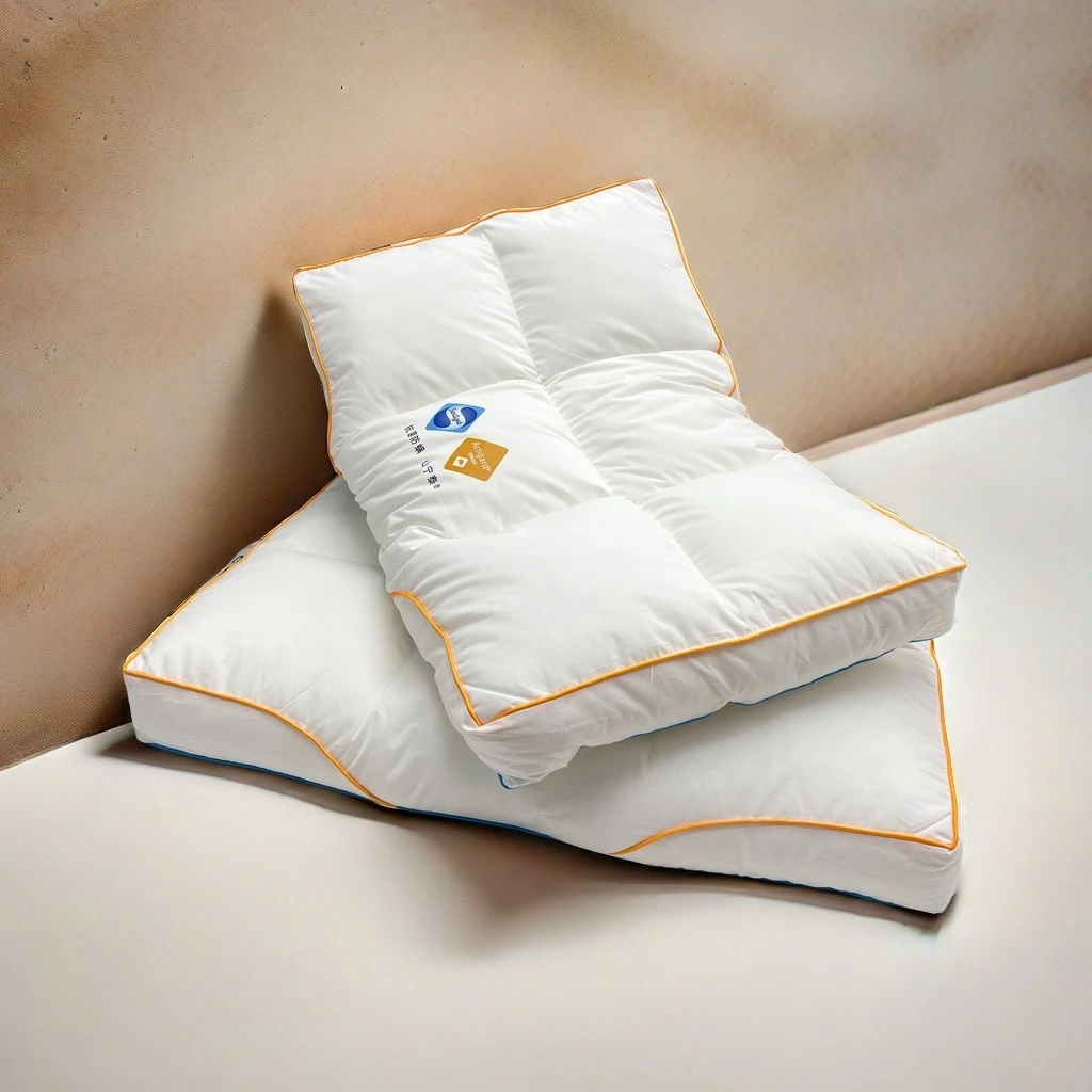 立高工艺成人慢回弹8CM纤维枕头枕柔软枕芯学生单人睡枕