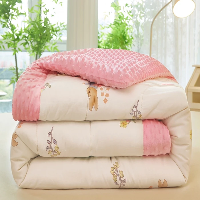 豆豆被加厚冬季被芯棉絮单人宿舍四季春秋盖被机洗豆豆毯冬被夹棉