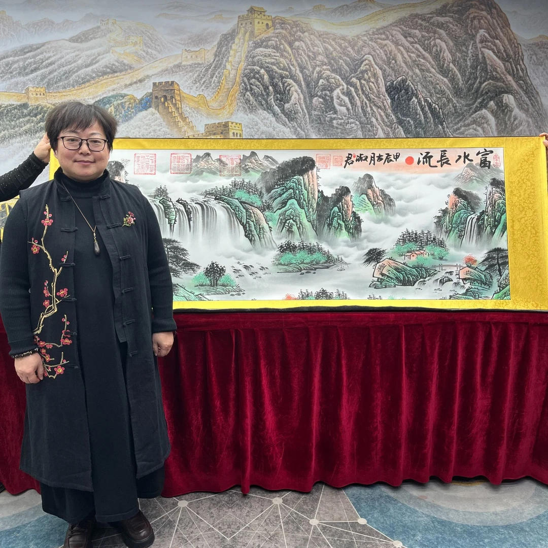 书法家程淑君山水6章加指纹