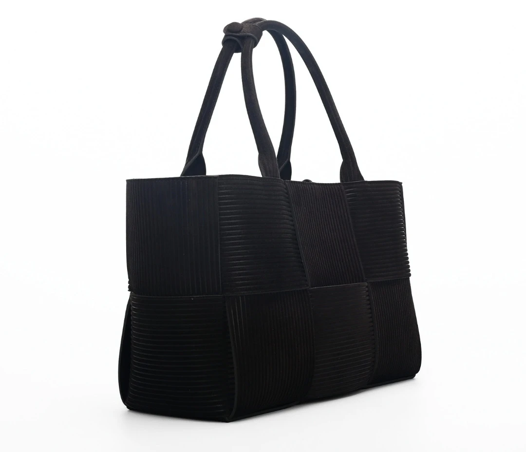 B&G Battuta Gioiello经典时尚简约女士压纹手提真皮包