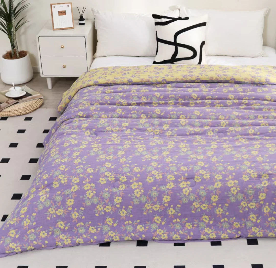 【紫罗兰】纯棉双层纱秋冬被150*200cm