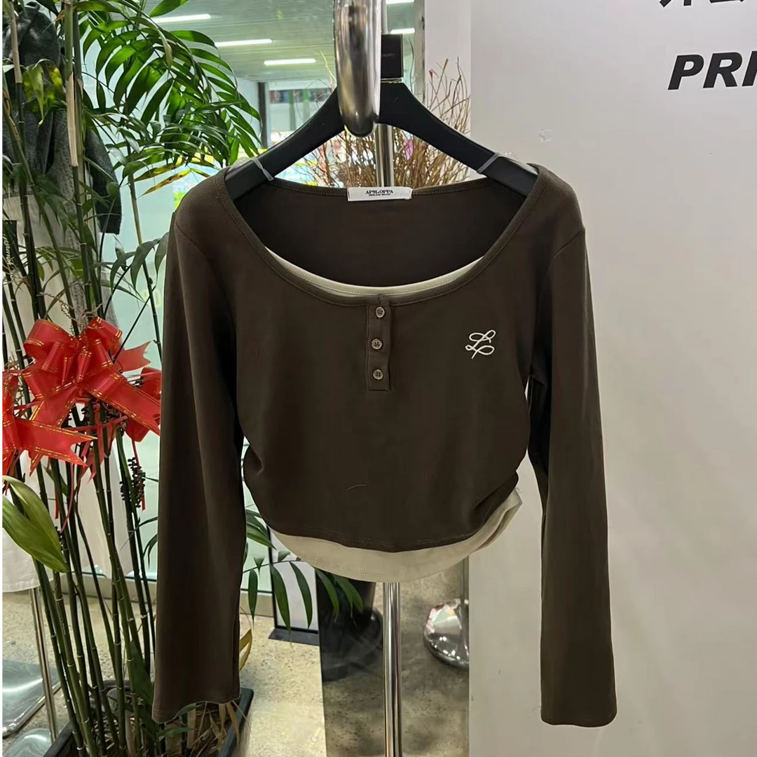 【113#门店新品】假两件休闲小衫X891120953