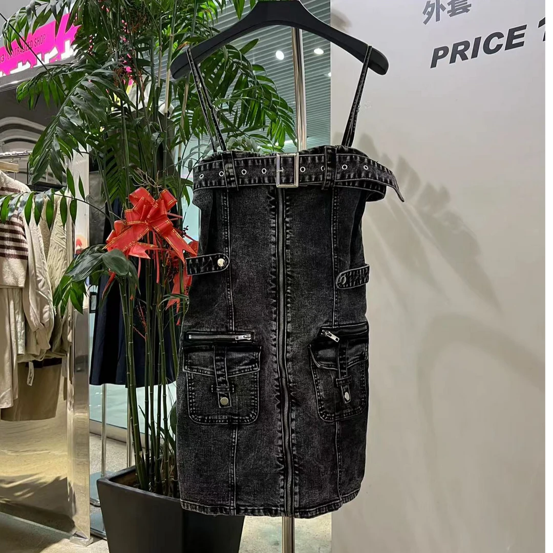 【113#早秋新品】做旧牛仔连衣裙N814165059