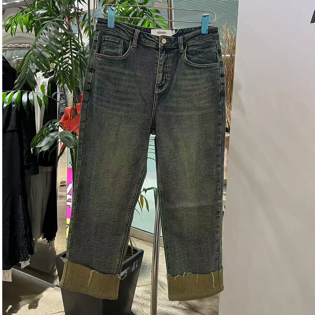 【113#早秋新品】做旧个性牛仔裤P7B3630937