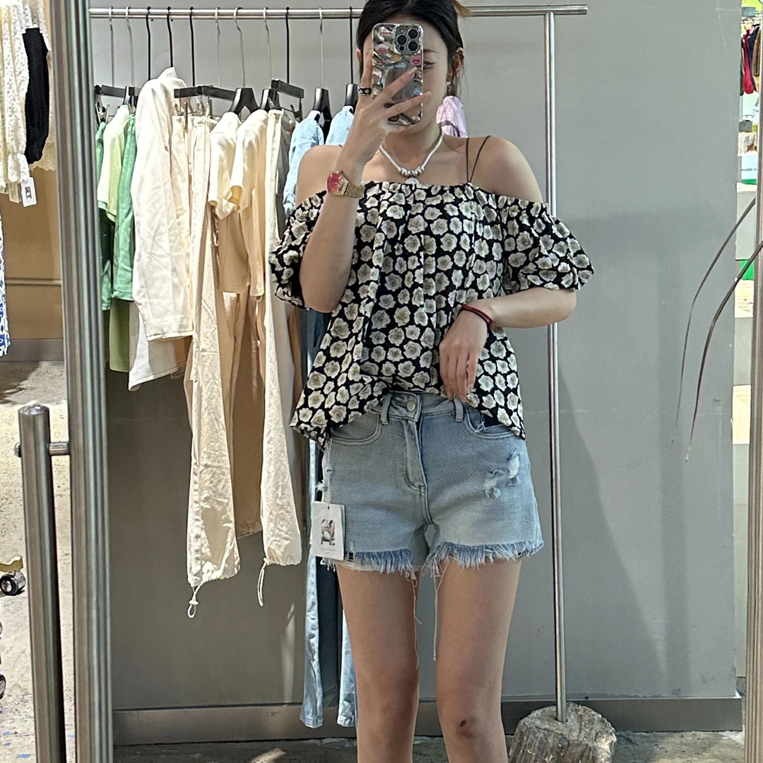 【113#夏季新品】碎花度假衬衫-X861110056