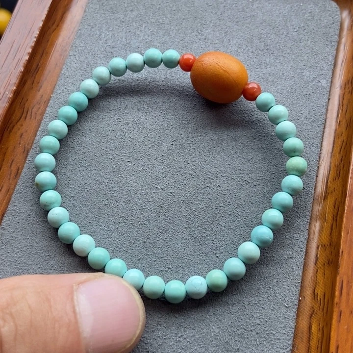 绿松石配饰未镶嵌手链