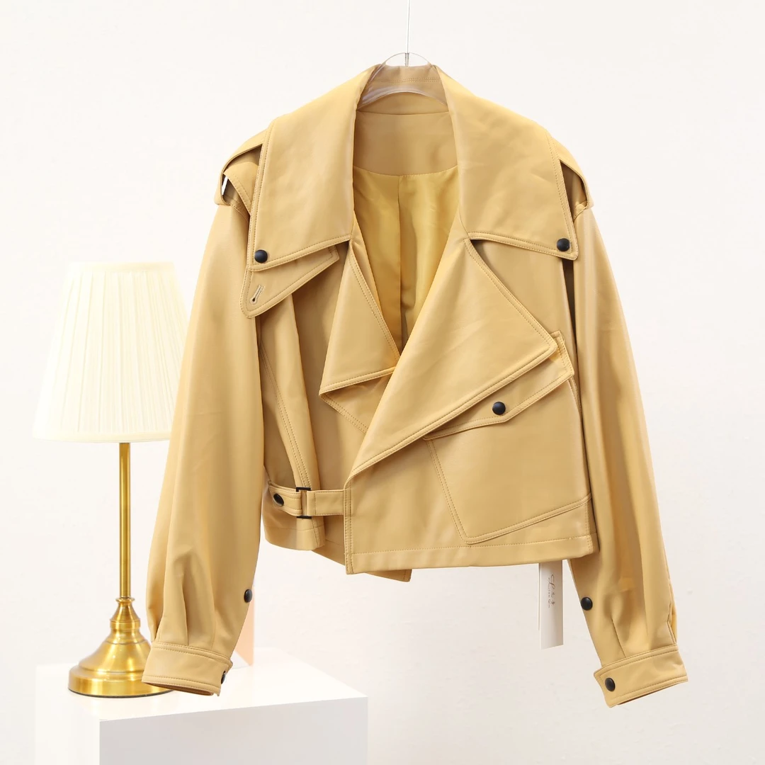 P1118 女士皮衣机车服夹克炸街外 XX