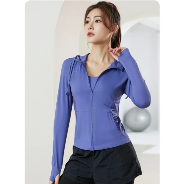 个性活力~春秋修身带帽开衫长袖连帽外套 S0617