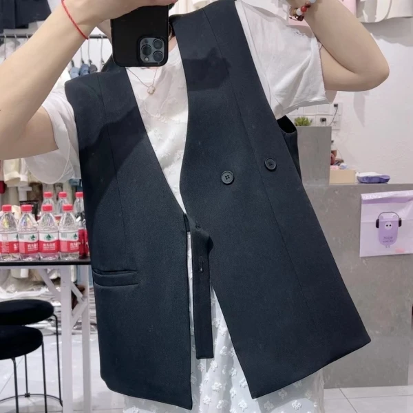 经典百搭~春季叠穿神器精致百搭款马夹 S8806 XX