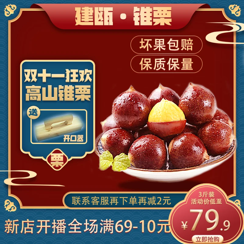 品质好果建瓯高山锥栗尖栗子新鲜锥栗产地直发板栗建瓯锥栗3-5斤