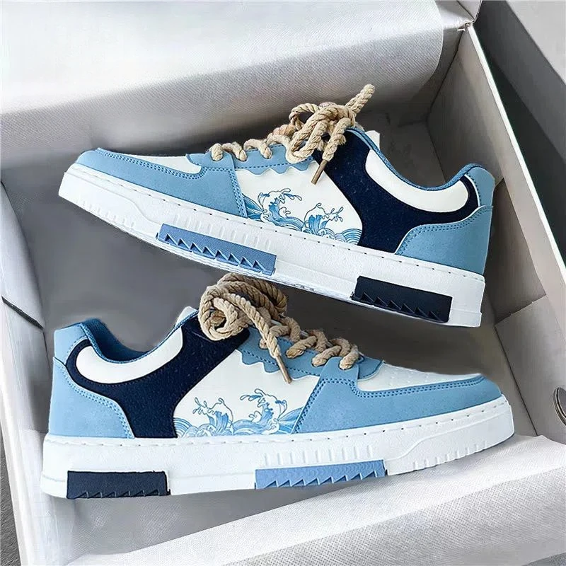 百搭板鞋2024新款夏季高档潮流休闲鞋爆款学生德训低帮运动鞋子男