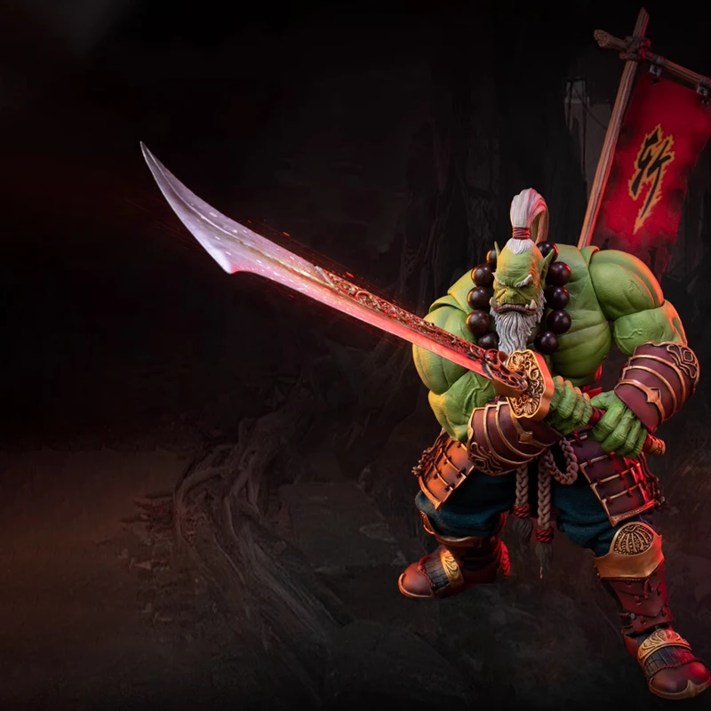【梦歌严选】兽人剑圣1/10部落守卫可动兵人偶魔兽世界动漫手办摆件