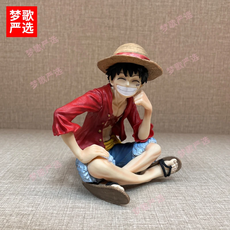 【梦】坐姿笑脸路飞约13cm海贼王gk手办送男友生日手办雕像模型摆件