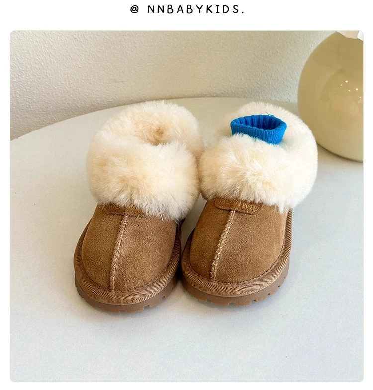 【柒崽】儿童小童加绒加厚雪地棉软底宝宝