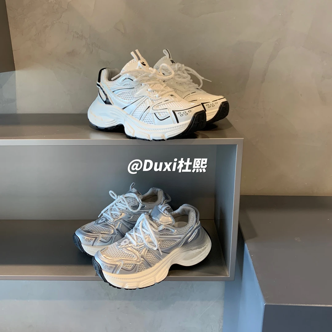 2024网红时尚百搭夏季透气网面老爹鞋女ins韩版韩版