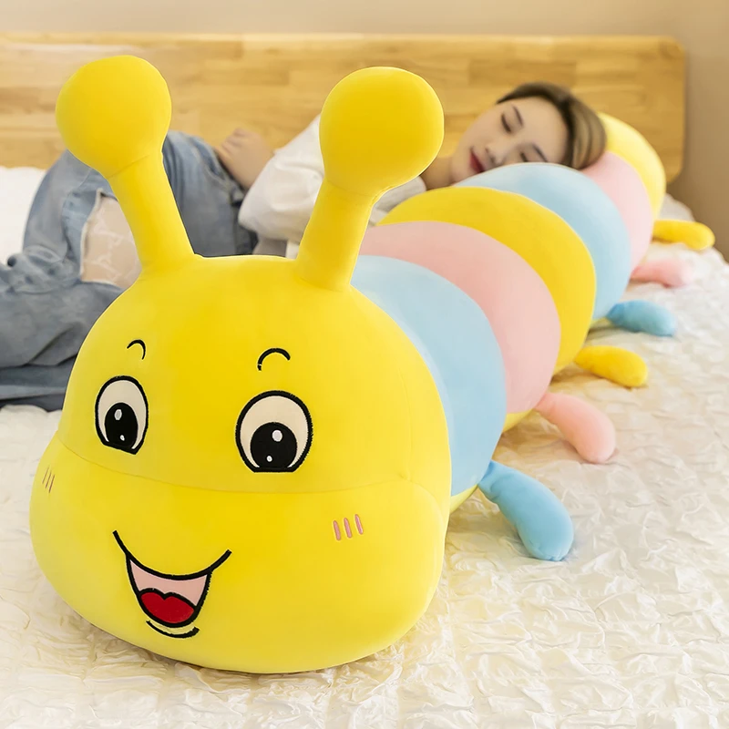 毛毛虫毛绒玩具抱枕虫子玩偶大号公仔布娃娃可爱女孩舒适柔软呆萌